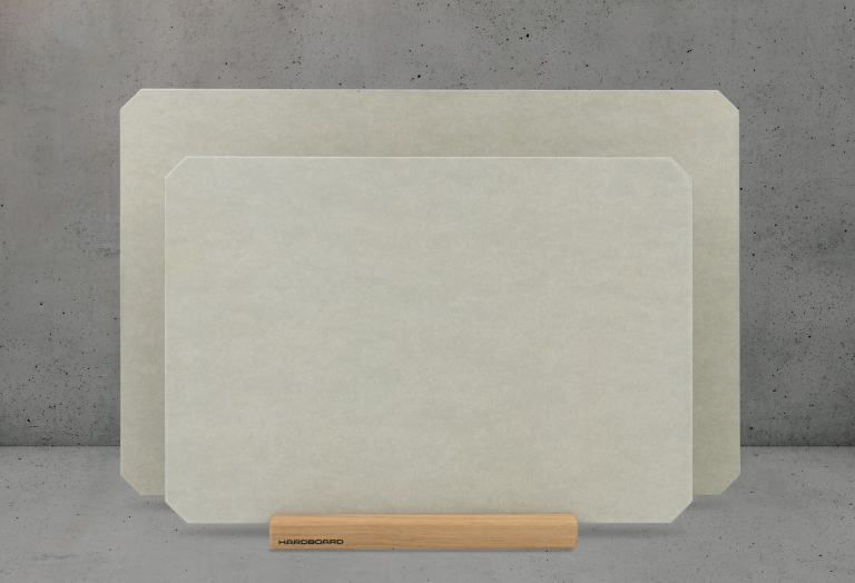 HARDBOARD Bundle M+L HARDBOARD Bundle M+L – große Schneidebretter aus Paperstone, mit oder ohne Saftrille, robust und stilvoll.