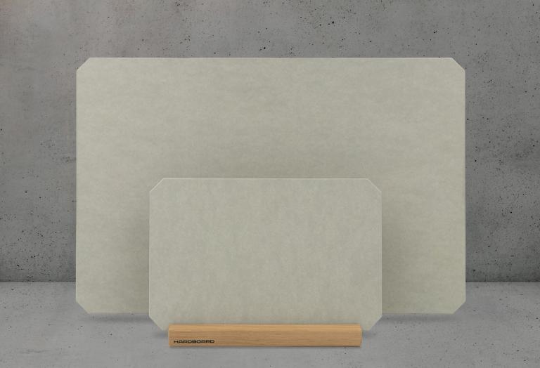 HARDBOARD Bundle S+L HARDBOARD Bundle S+L – Schneidebretter in zwei Größen, aus Paperstone, mit oder ohne Saftrille, nachhaltig gefertigt.
